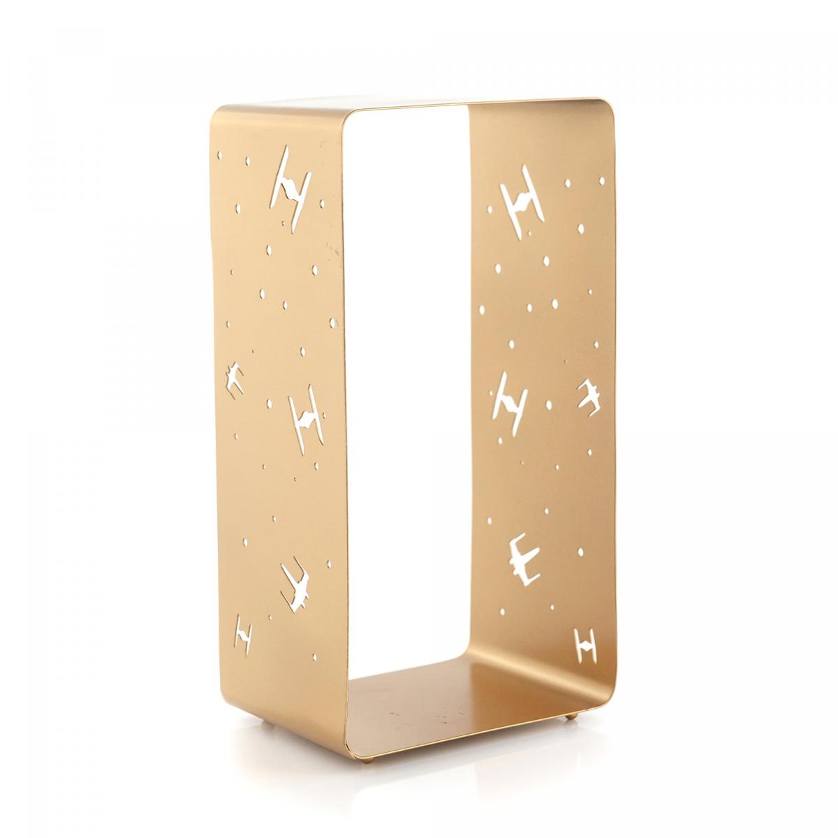 Star Wars Gold XWing/TIE FIghter 4 x 11.5 Inch Iron Lantern picture