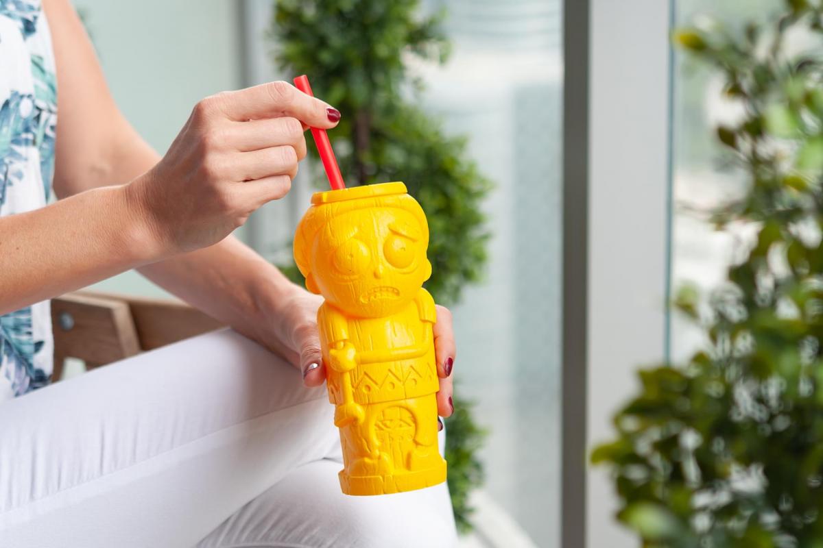 Geeki Tikis Rick and Morty Plastic Tumbler | Morty | Holds 21 Ounces picture