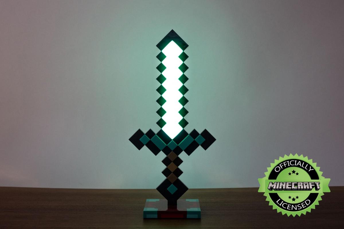 Minecraft Diamond Sword 14 Inch USB Desk Lamp picture