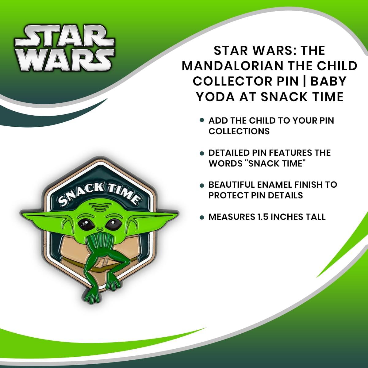 Star Wars Mandalorian The Child Snack Time Enamel Pin picture