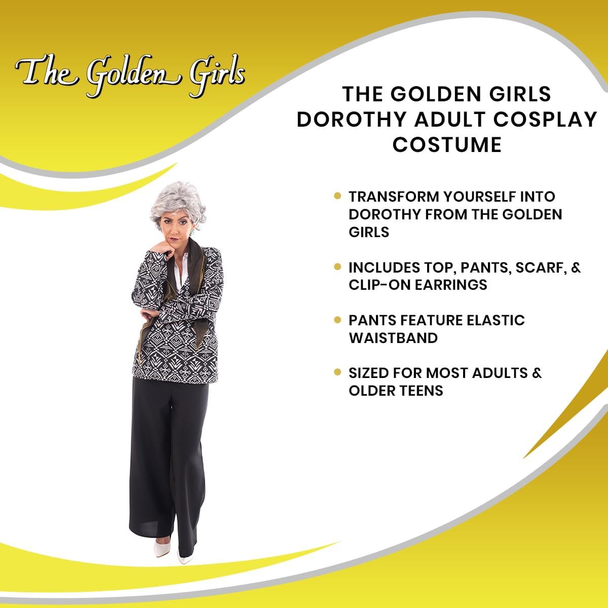 The Golden Girls Dorothy Adult Cosplay Costume | Small picture