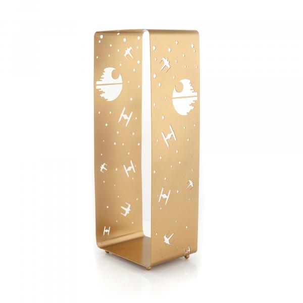 Star Wars Gold Diecut Death Star Stamped Iron Lantern