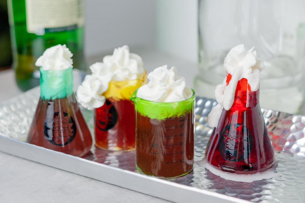 Rick and Morty Lab Beakers 2oz Shot Glasses | Set of 4 picture