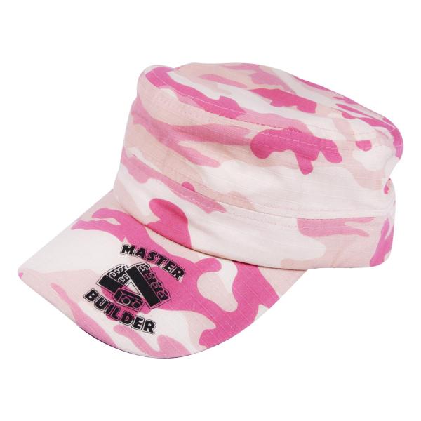Master Builder Pink Camo Military Cap