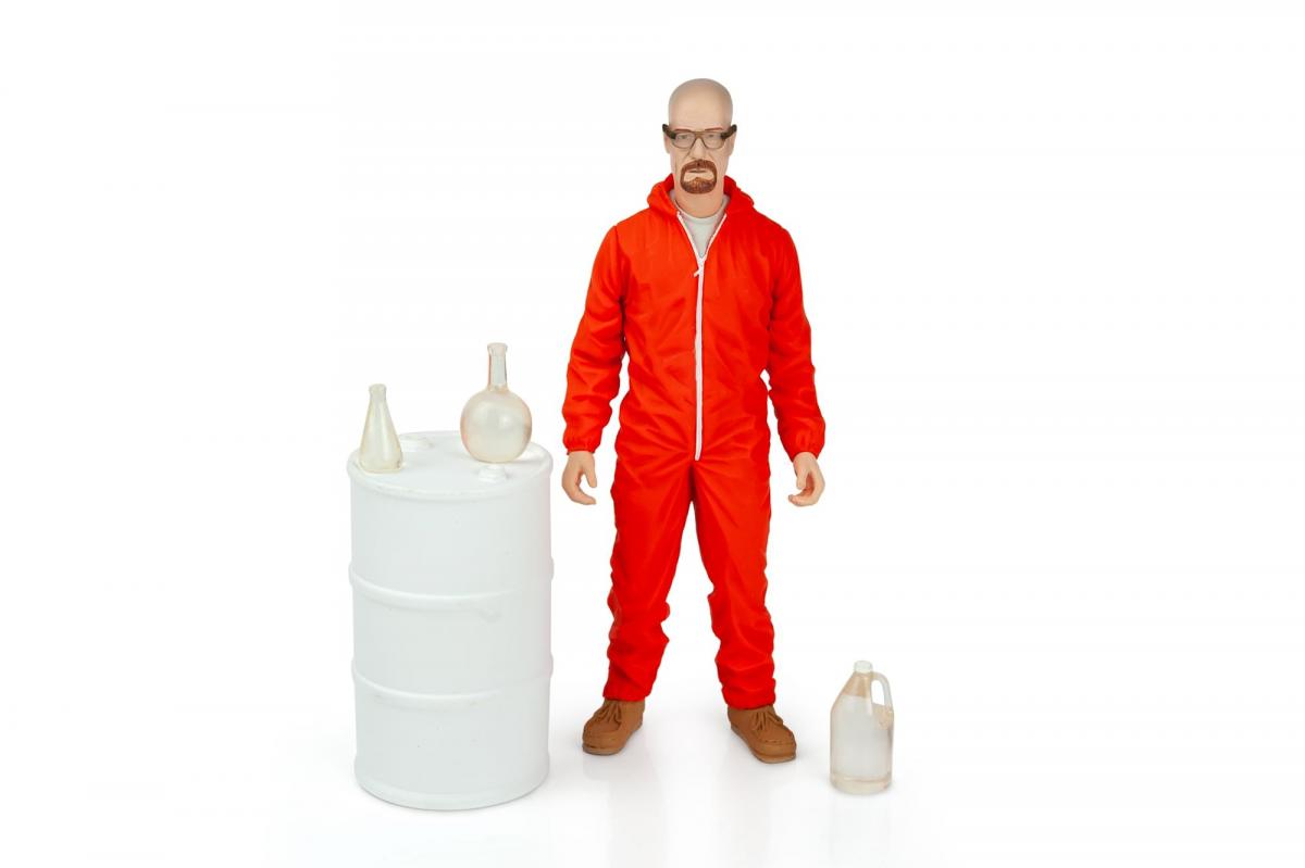 Breaking Bad 6" Walter White In Orange Haz-Mat Suit Exclusiv picture