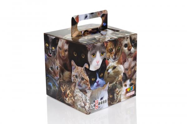 Cats 7.75 x 7.75 x 7.7 Inch Flat Empty Gift Box picture