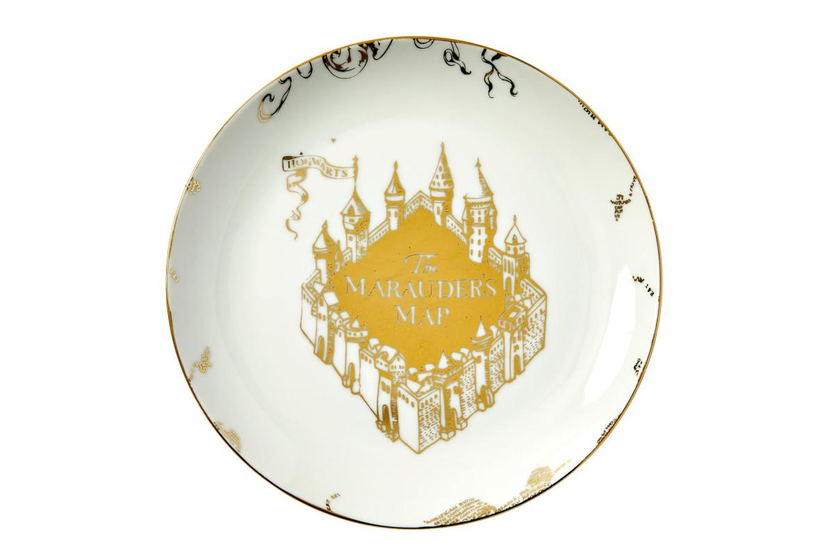 Harry Potter Marauders Map 16 Piece Porcelain Dinnerware Set picture