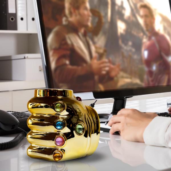 Marvel Infinity Gauntlet 20oz Ceramic Molded Coffee Mug picture