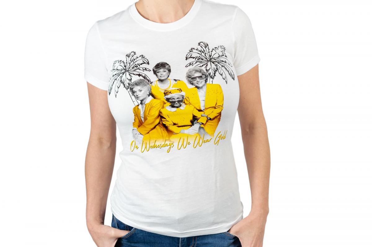 Golden Girls Gold Wednesday Womens White T-Shirt | LG picture