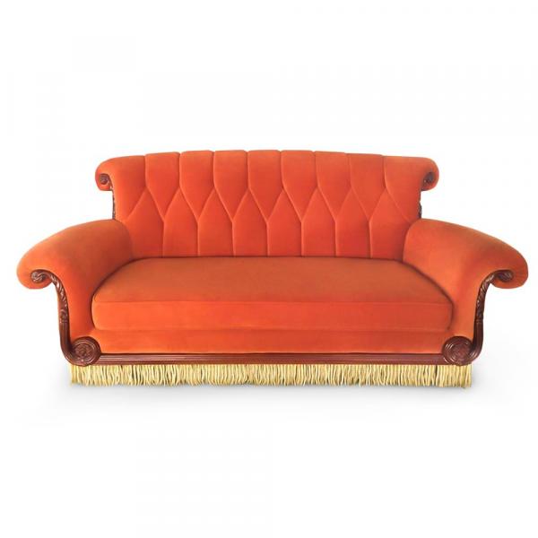 Friends Orange Central Perk 3 Seater Couch picture