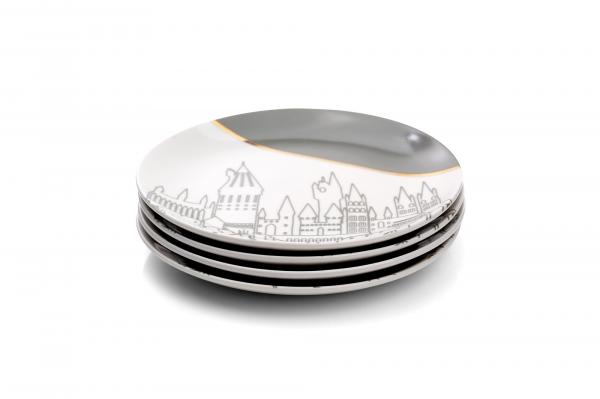 Harry Potter Hogwarts Small Ceramic Plates | Set of 4 picture