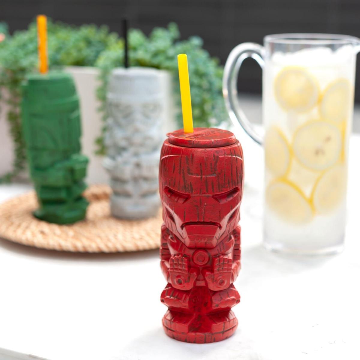 Marvel Iron Man 22oz Plastic Geeki Tikis Tumbler picture