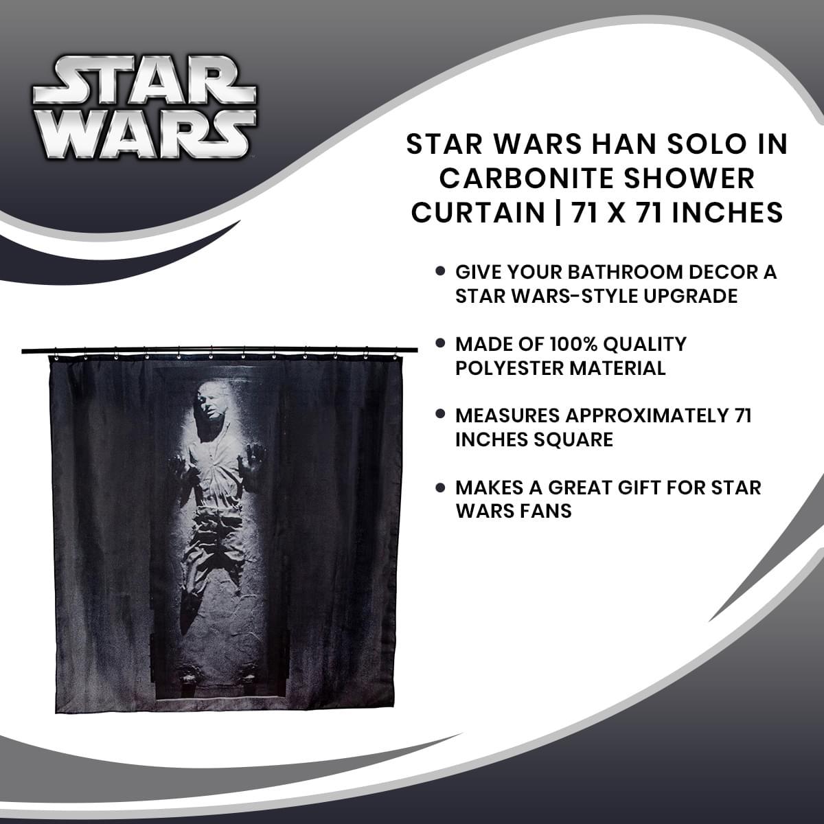 Star Wars Han Solo in Carbonite Shower Curtain picture