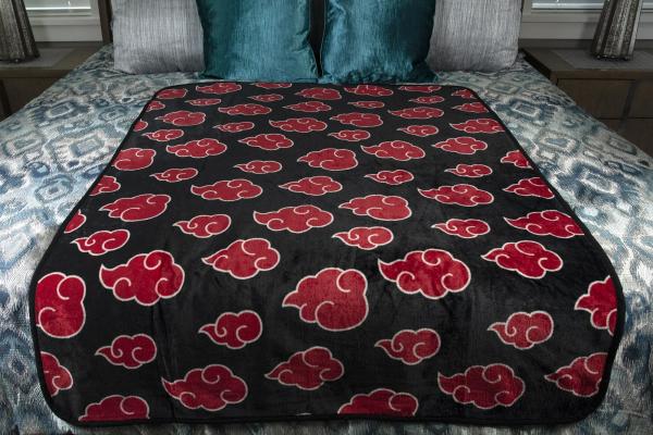 Naruto Akatsuki Red Cloud 45x60 Inch Fleece Throw Blanket picture