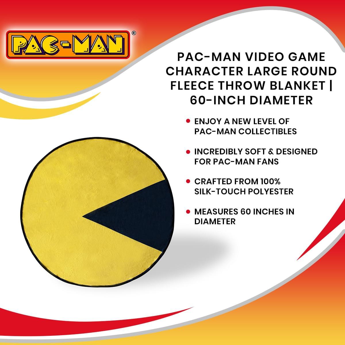 Pac-Man Round 60 Inch Fleece Throw Blanket picture