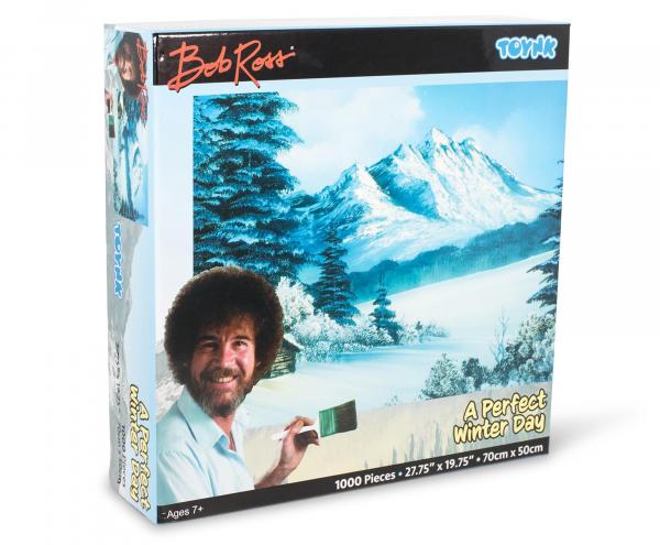 Bob Ross A Perfect Winter Day 1000 Piece Jigsaw Puzzle picture
