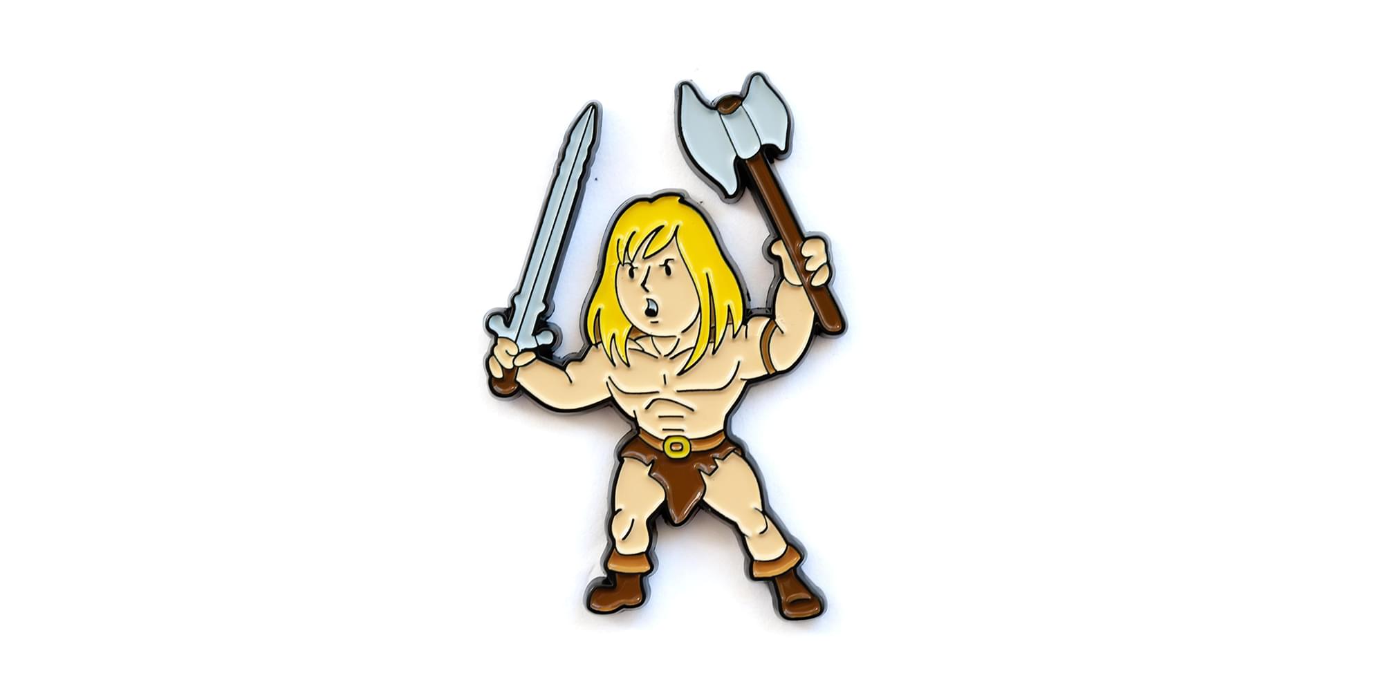 Fallout Vault Boy Barbarian Perk Exclusive Enamel Pin picture