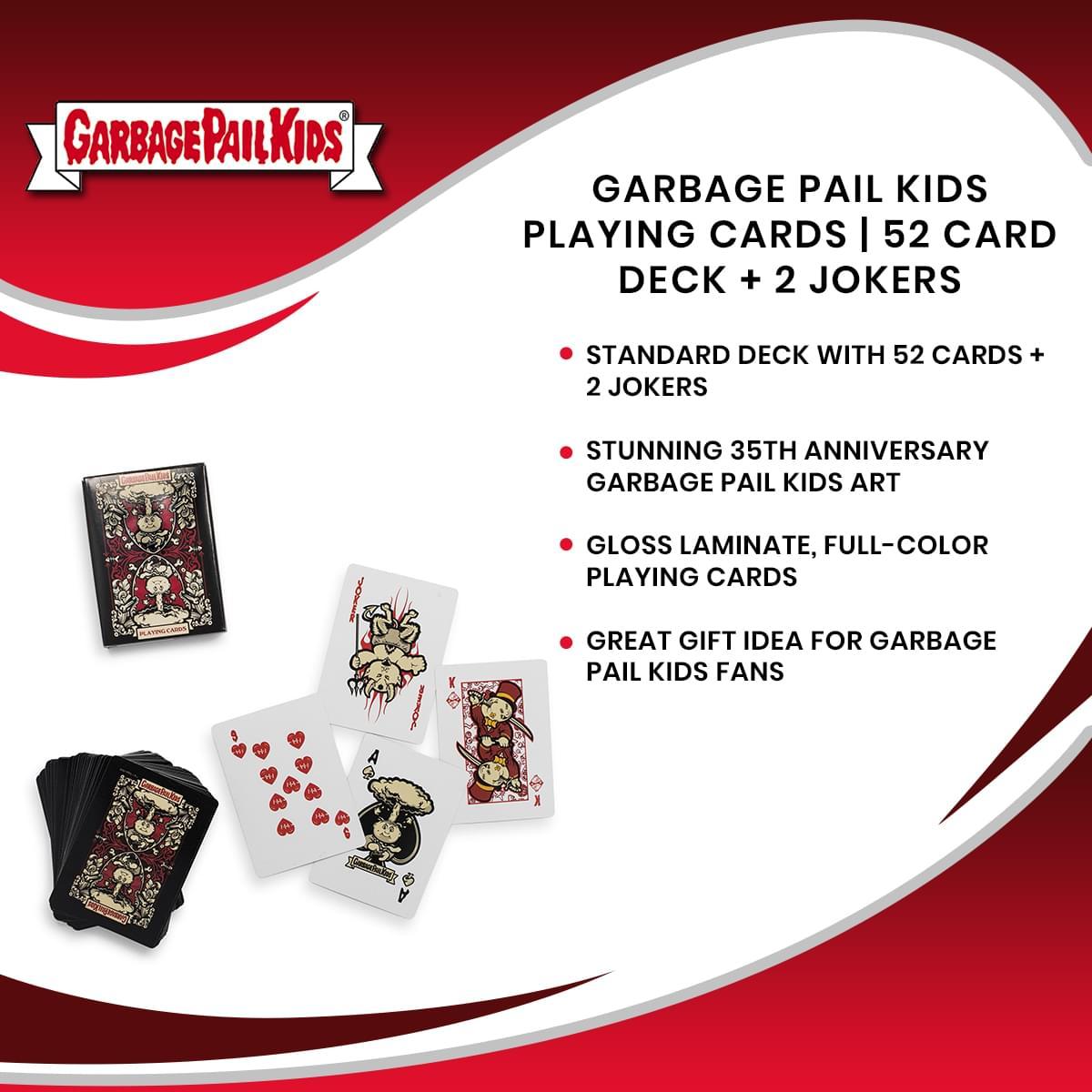 Garbage Pail Kids Playing Cards Designed By Hydro74 | 52 Card Deck + 2 Jokers picture