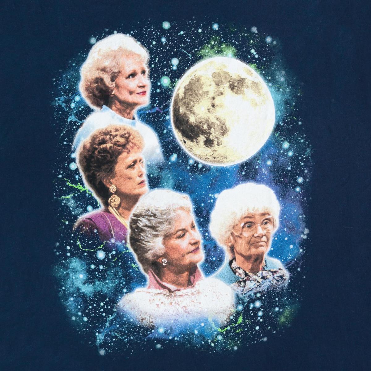 Golden Girls Super Vintage Moon Men's Navy T-Shirt - SM picture