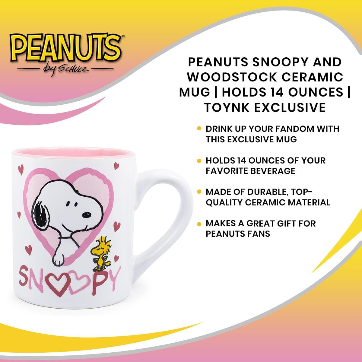 Peanuts Snoopy Woodstock Hearts 14 Ounce Mug picture