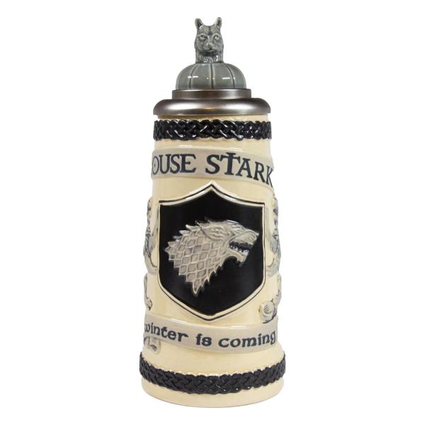 Game of Thrones 32oz Relief Ceramic Stein - House Stark picture