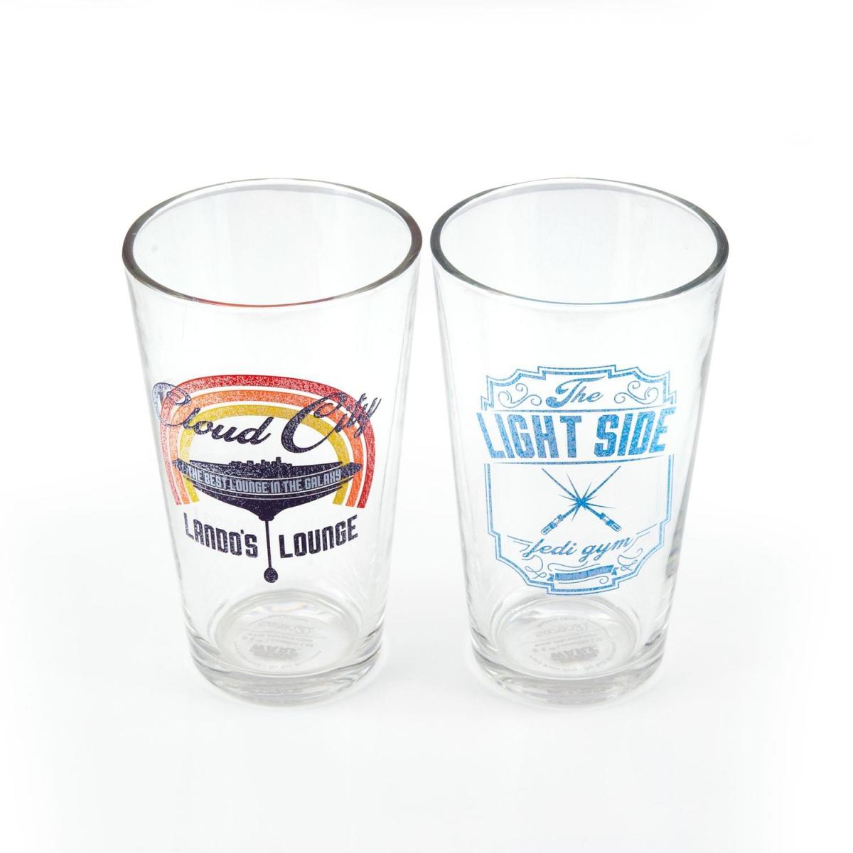 Star Wars Cloud Club & Yoda's Gym Pint Glass Set picture