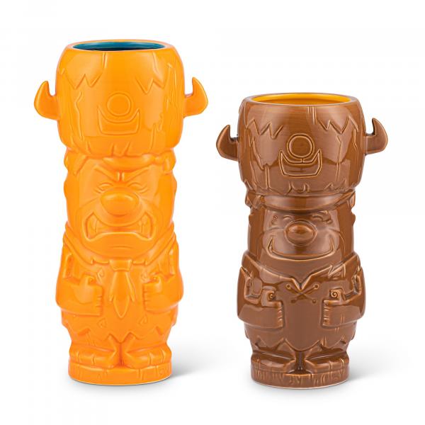 The Flintstones Fred & Barney 28oz Geeki Tiki Mug Set