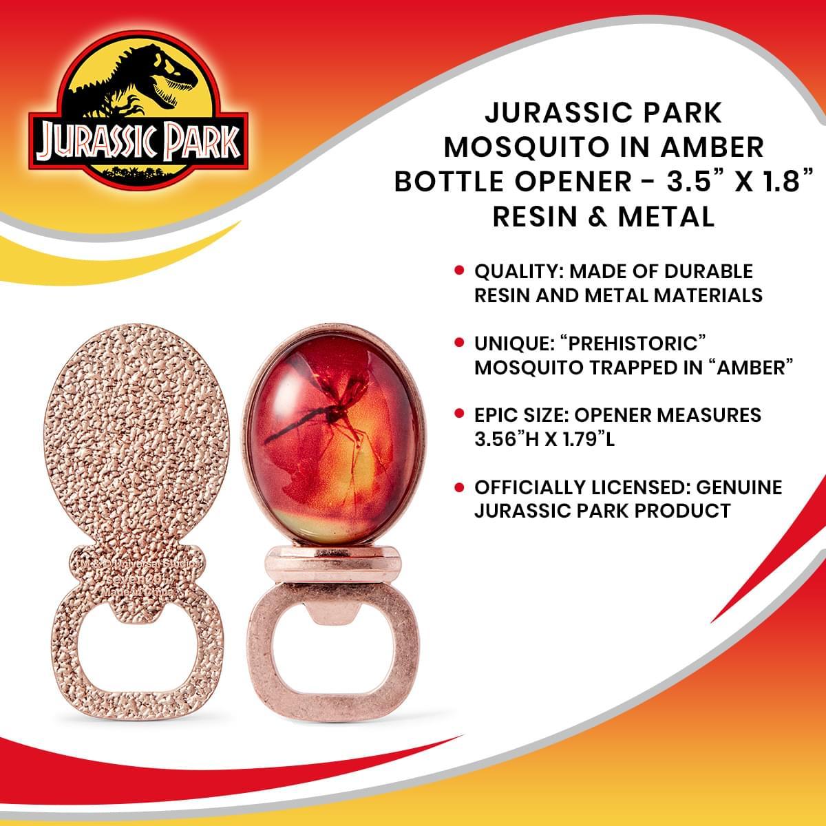 Jurassic Park Mosquito In Amber Bottle Opener picture