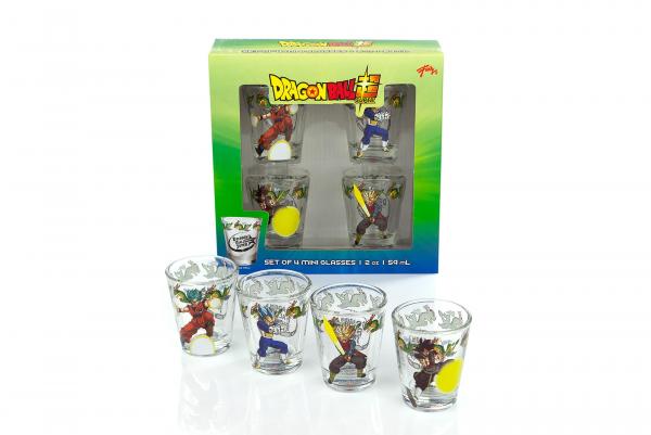 Dragon Ball Super 2oz Character Shot Glasses | Set of 4
