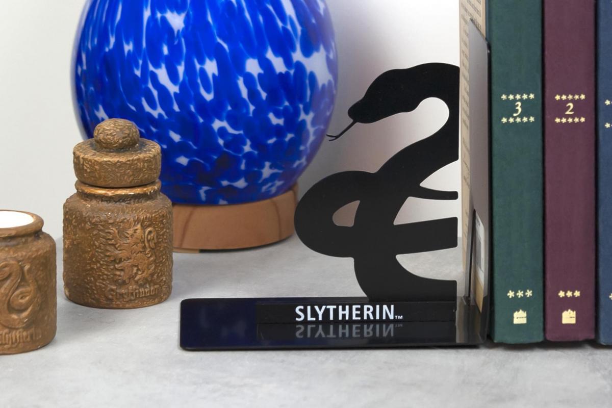 Harry Potter Metal Bookends | House Slytherin Design picture