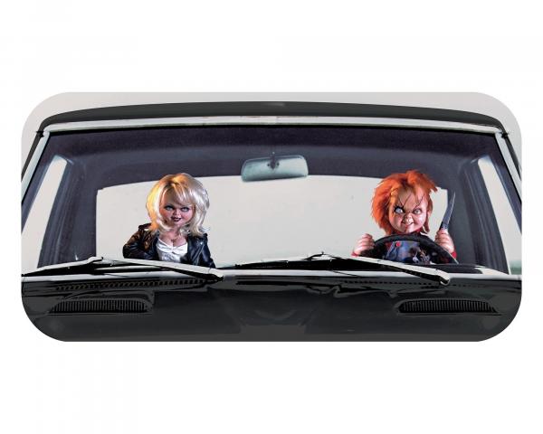 Child's Play Chucky 64 x 32 Inch Car Sunshade picture
