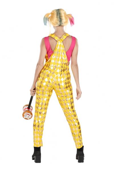 Harlequin Adult Costume Crop Top & Jumpsuit | Large picture