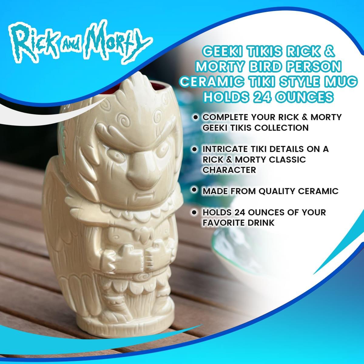 Rick and Morty Bird Person 24oz Geeki Tikis Ceramic Mug picture