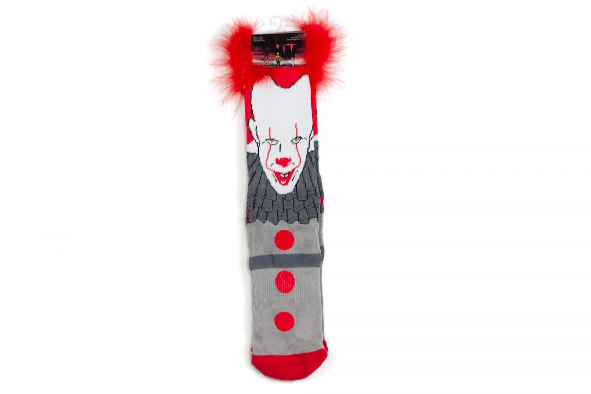 IT Pennywise with 3D Hair Athletic Crew Socks | 1 Pair picture
