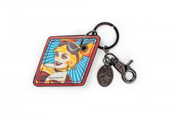 DC Comics Bombshells Harley Quinn Faux Leather Keychain picture