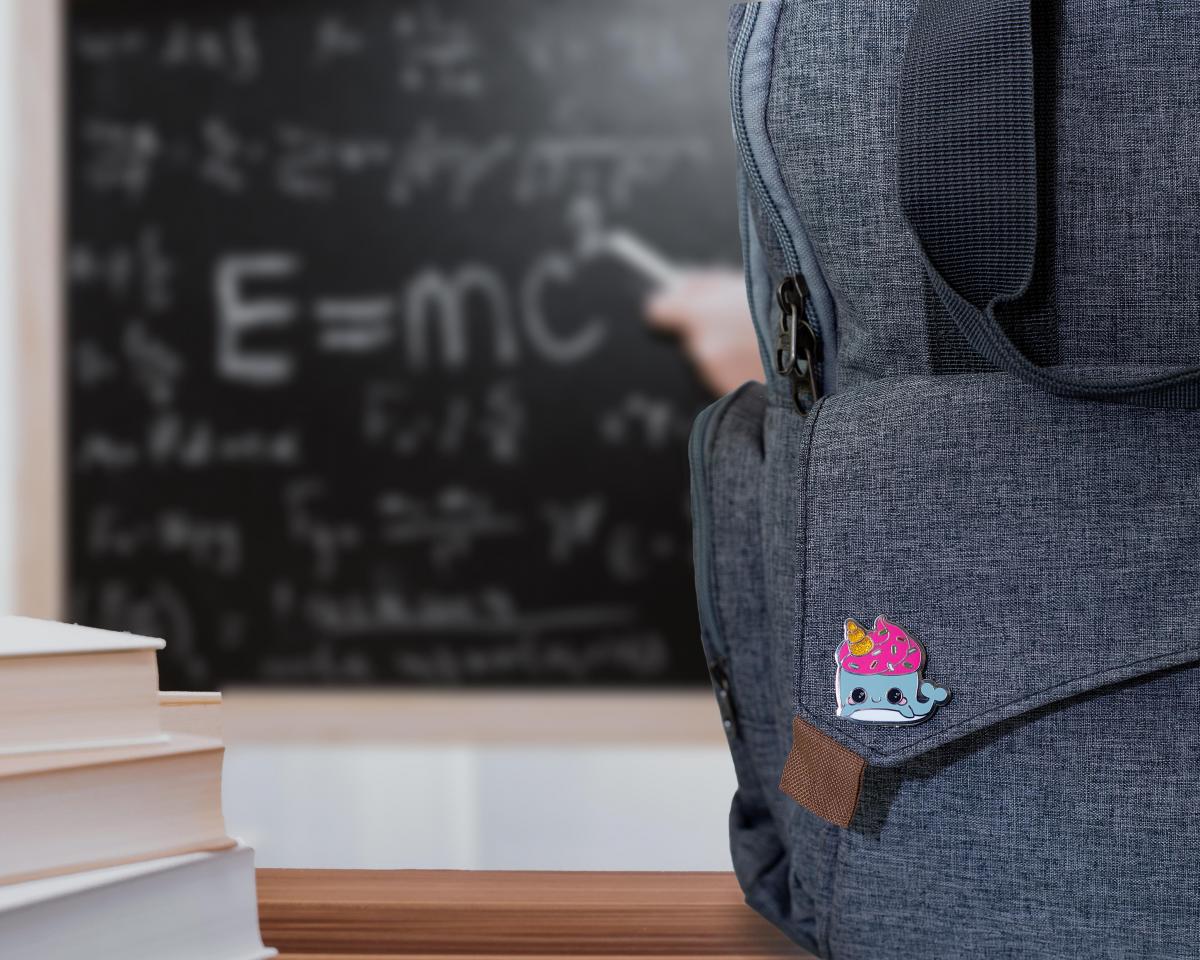 Glitter Glaxy Neddie Narwhal Soft Enamel Collector's Pin picture