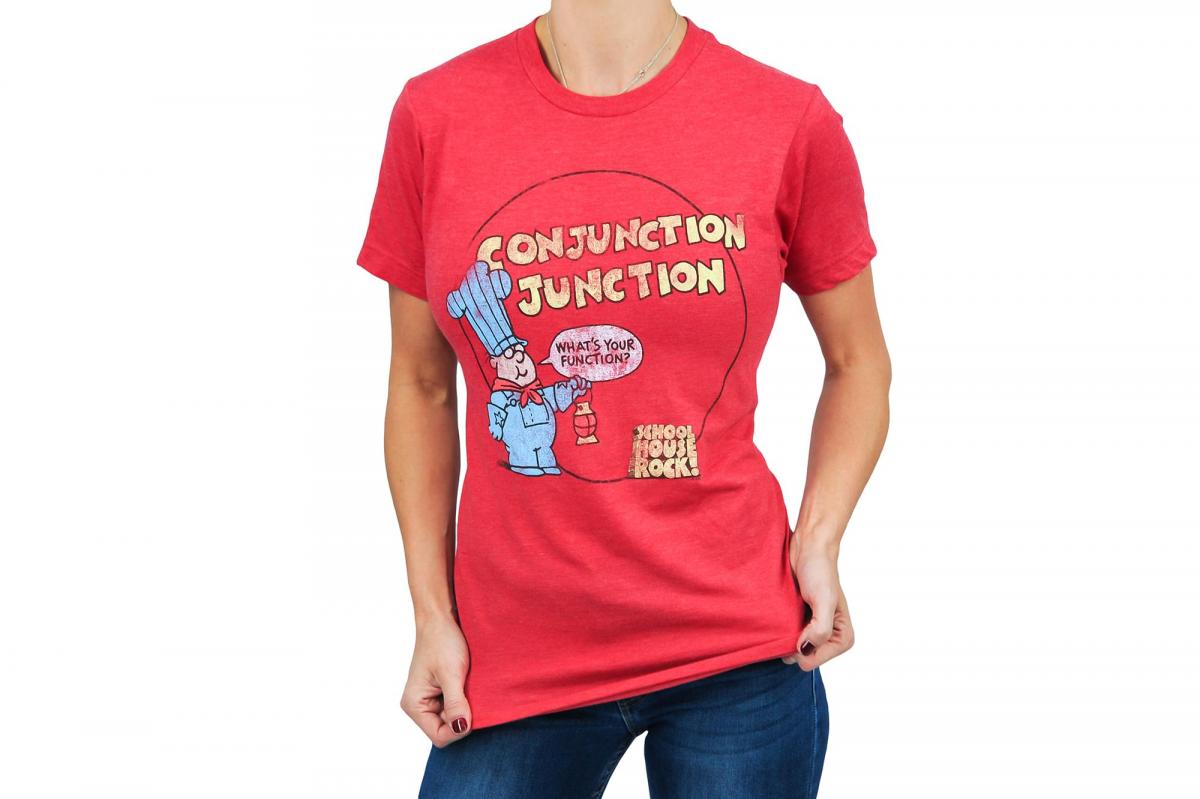 Schoolhouse Rock Conjunction Junction Adult T-Shirt | LG picture