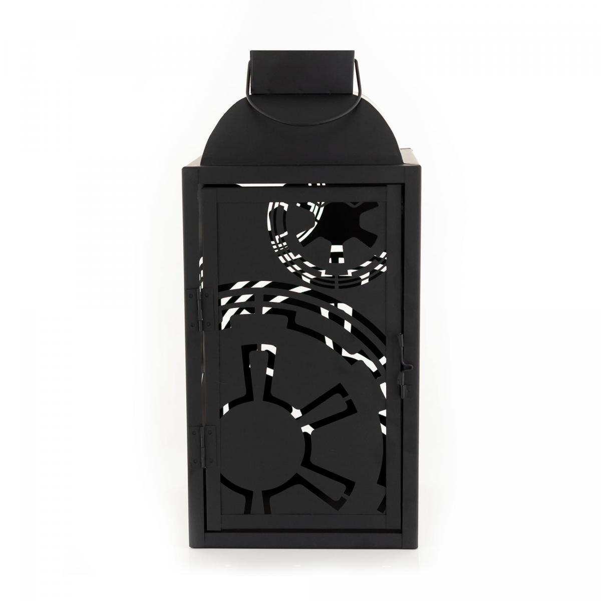 Star Wars Black Imperial Symbol 7 x 14 Inch Iron Lantern picture