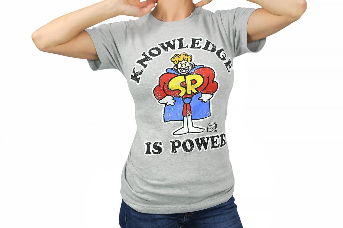 Schoolhouse Rock Knowledge Is Power Adult T-Shirt | XXXL picture