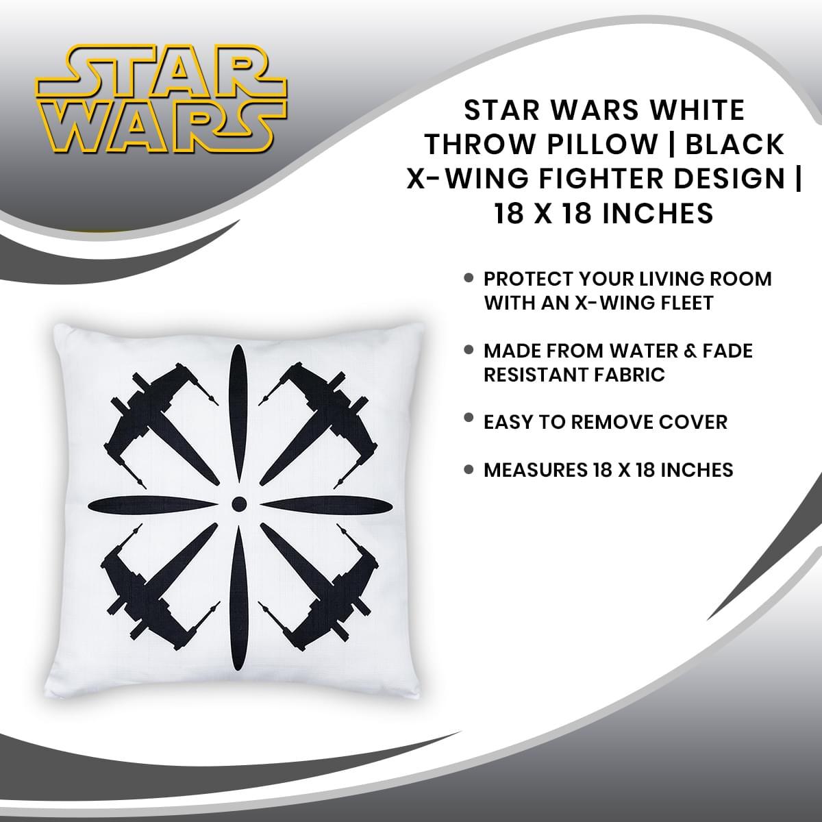 Star Wars X-Wing Fighter 18 x 18 Inch Square Outdoor Pillow picture
