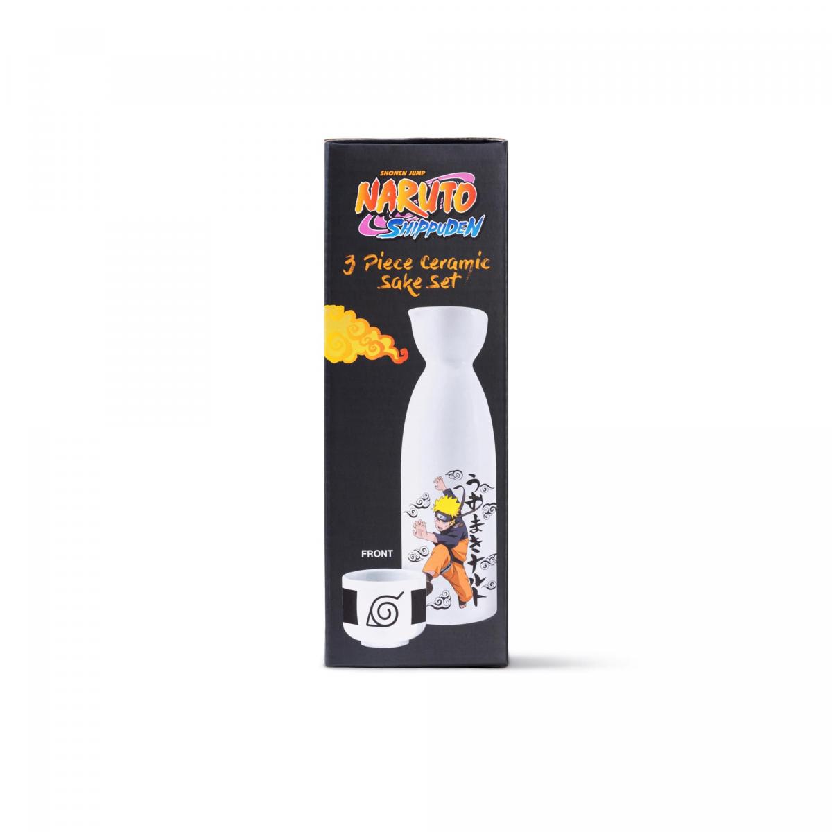 Naruto 3 Piece Ceramic Sake Set picture