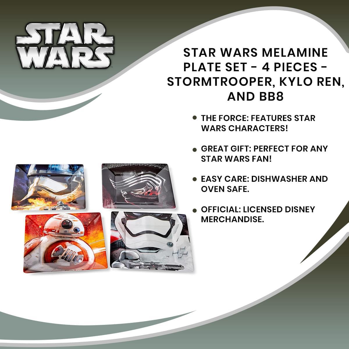 Star Wars Melamine Plate Set, 4 Pieces picture
