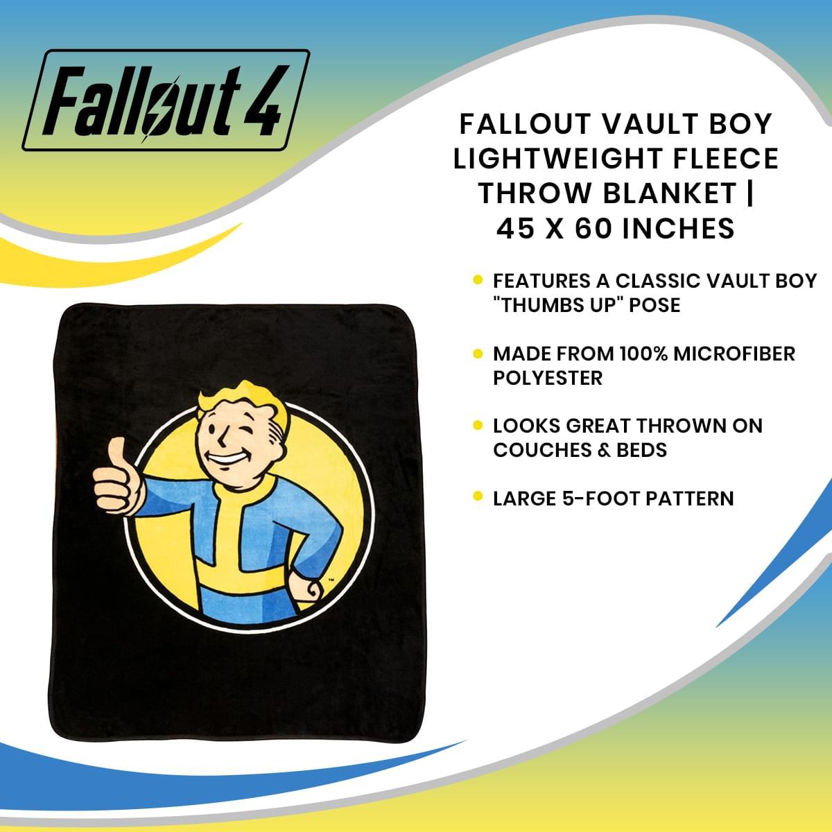 Fallout Vault Boy 45"x60" Fleece Throw Blanket picture
