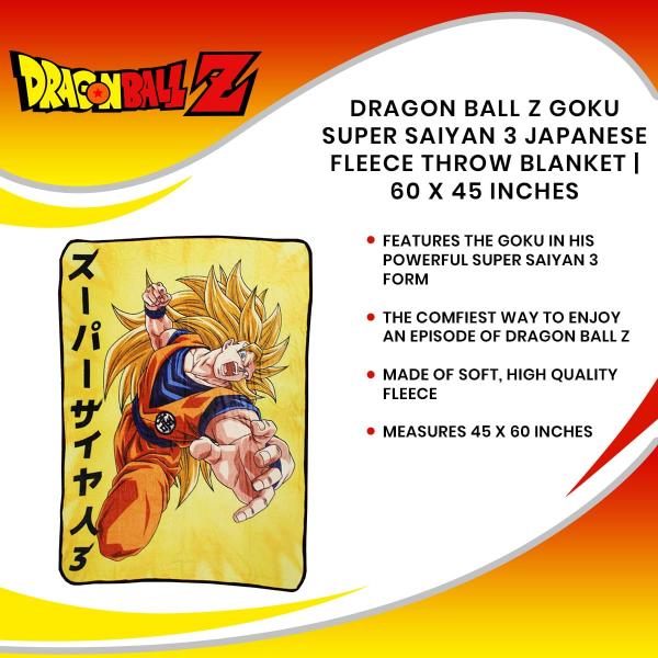 Dragon Ball Z Goku Super Saiyan 3 Fleece Throw Blanket picture