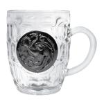 Game of Thrones 16oz Crystal Stein - House Targaryen