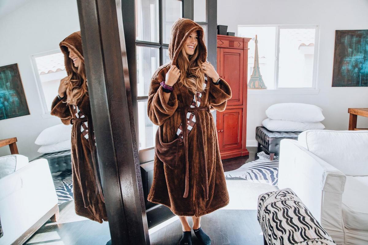 Star Wars Chewbacca Adult Fleece Hooded Robe picture