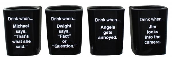 The Office Character Shot Glass Set of 4 picture