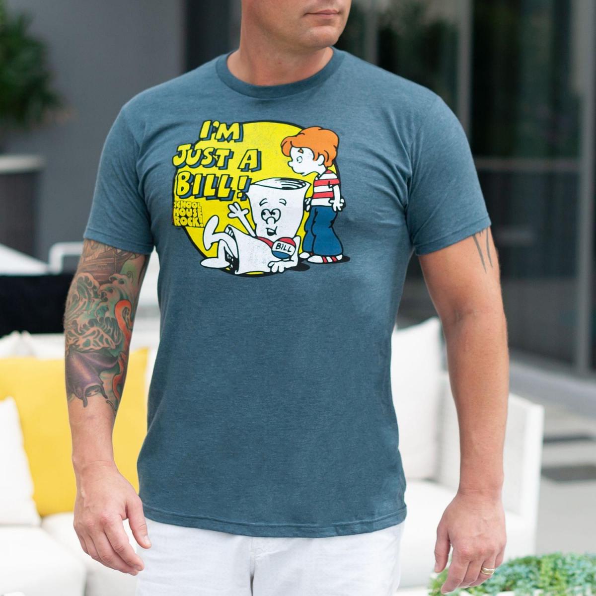 Schoolhouse Rock! "I'm Just A Bill" Men's Grey T-Shirt - LG picture