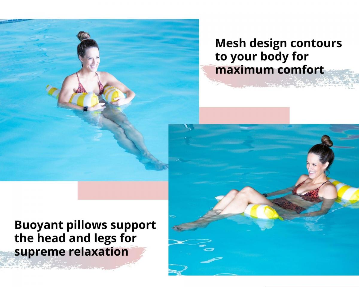 Inflatable Swimming Pool PVC Float Lounge | Yellow picture