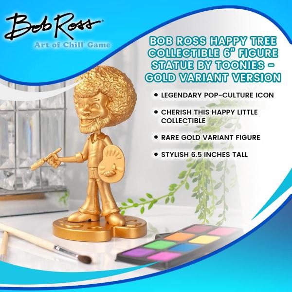 Bob Ross Vinyl Figure- Gold Variant picture